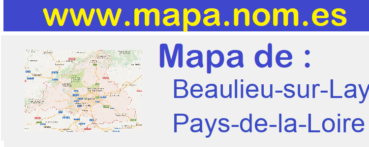mapa de  Beaulieu-sur-Layon