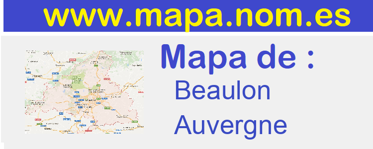 mapa de  Beaulon