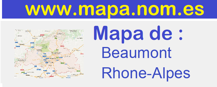 mapa de  Beaumont