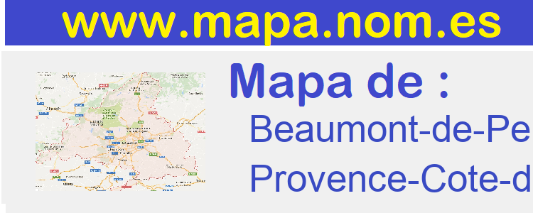 mapa de  Beaumont-de-Pertuis
