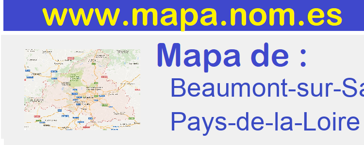 mapa de  Beaumont-sur-Sarthe