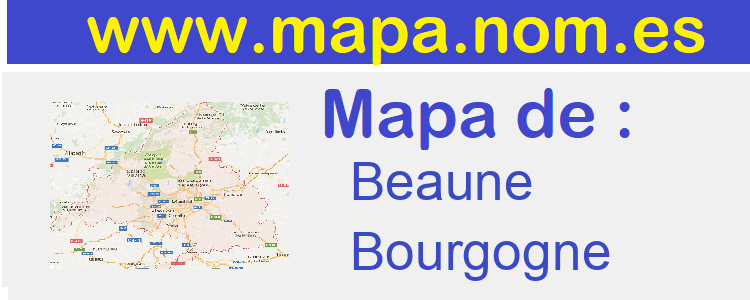 mapa de  Beaune
