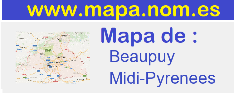 mapa de  Beaupuy
