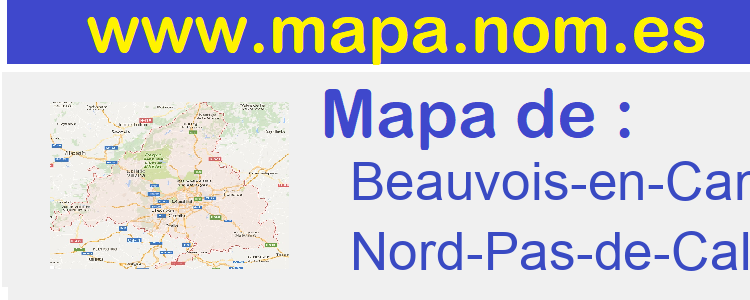 mapa de  Beauvois-en-Cambresis