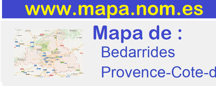 mapa de  Bedarrides