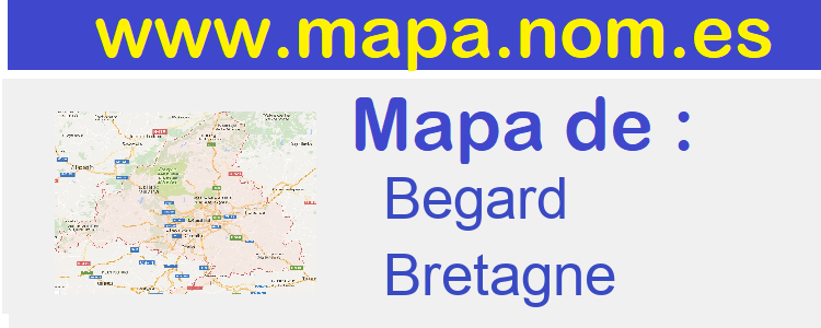 mapa de  Begard