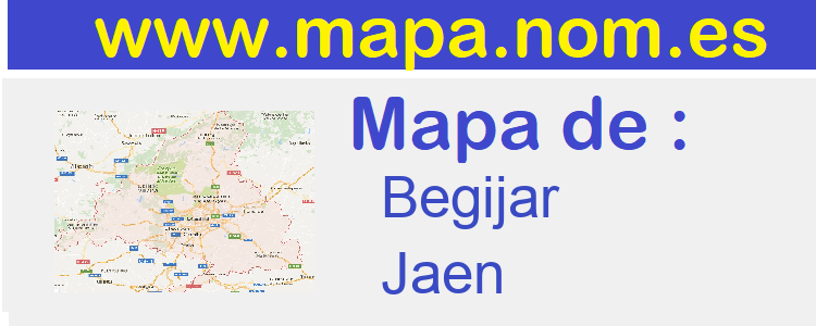 mapa de  Begijar