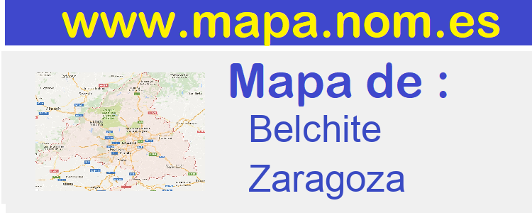 mapa de  Belchite