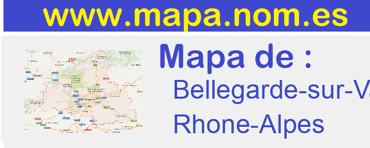 mapa de  Bellegarde-sur-Valserine