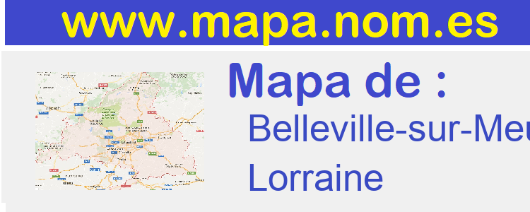 mapa de  Belleville-sur-Meuse