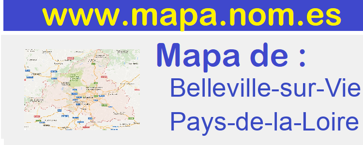 mapa de  Belleville-sur-Vie