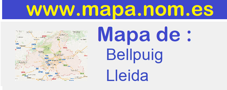 mapa de  Bellpuig