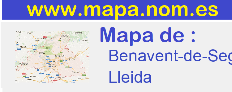 mapa de  Benavent-de-Segria