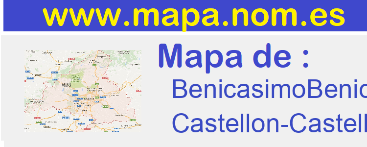 mapa de  BenicasimoBenicassim