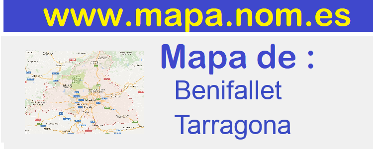mapa de  Benifallet