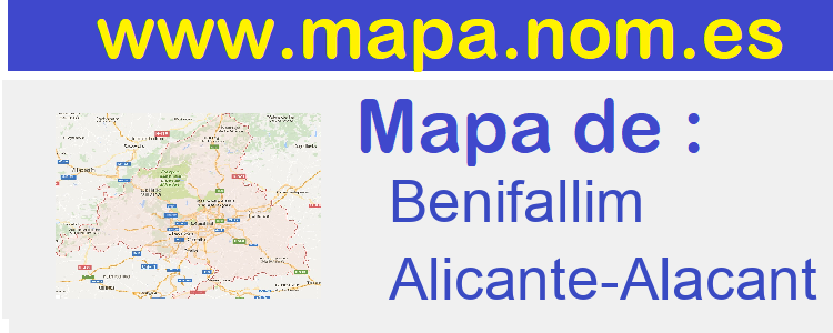 mapa de  Benifallim