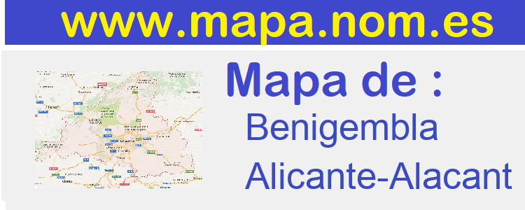 mapa de  Benigembla