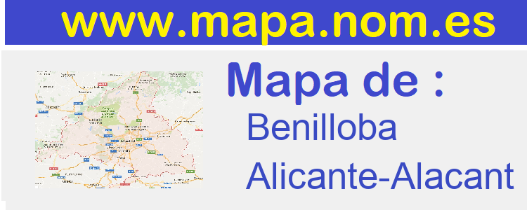 mapa de  Benilloba