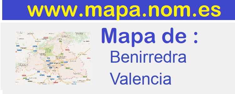 mapa de  Benirredra