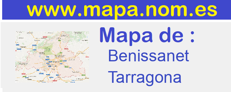 mapa de  Benissanet