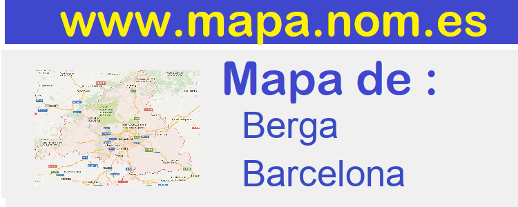 mapa de  Berga