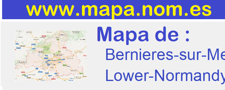 mapa de  Bernieres-sur-Mer