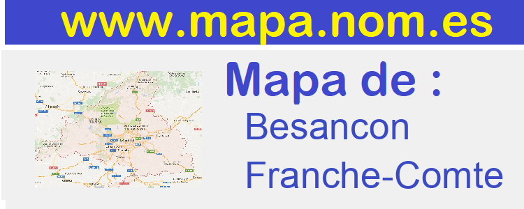 mapa de  Besancon