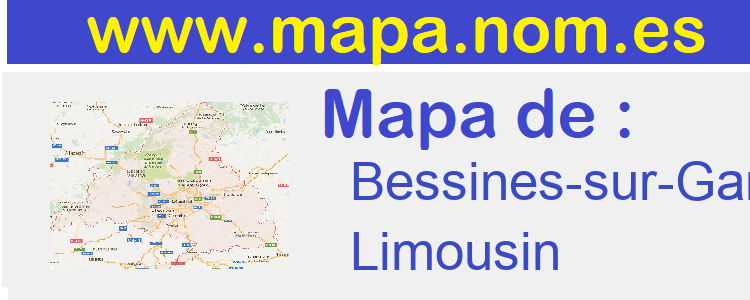 mapa de  Bessines-sur-Gartempe