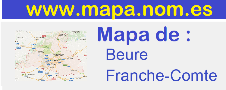 mapa de  Beure