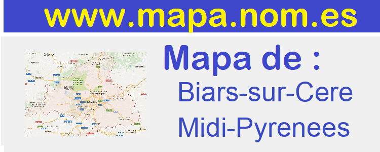 mapa de  Biars-sur-Cere