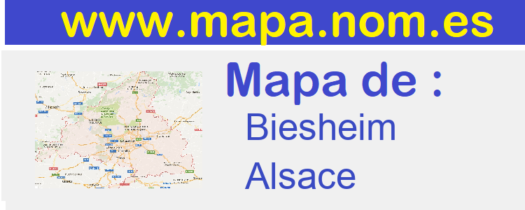 mapa de  Biesheim