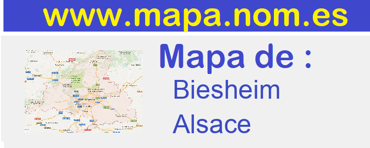 mapa de  Biesheim