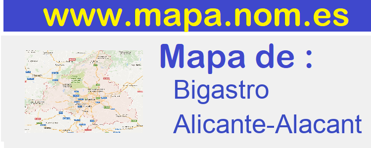 mapa de  Bigastro