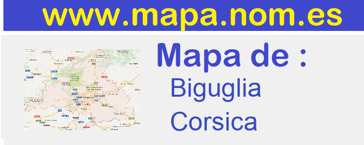 mapa de  Biguglia