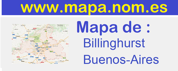 mapa de  Billinghurst