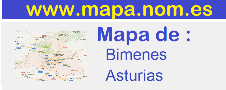 mapa de  Bimenes