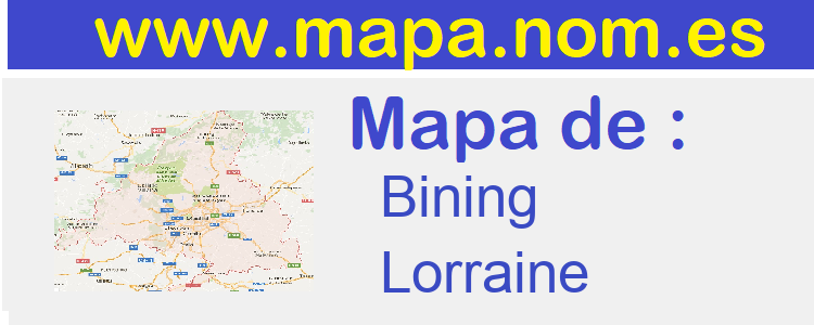 mapa de  Bining