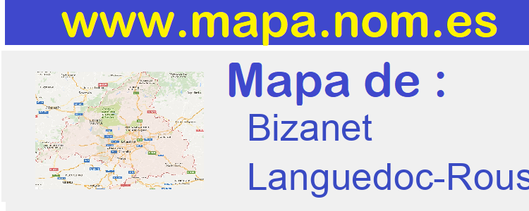 mapa de  Bizanet