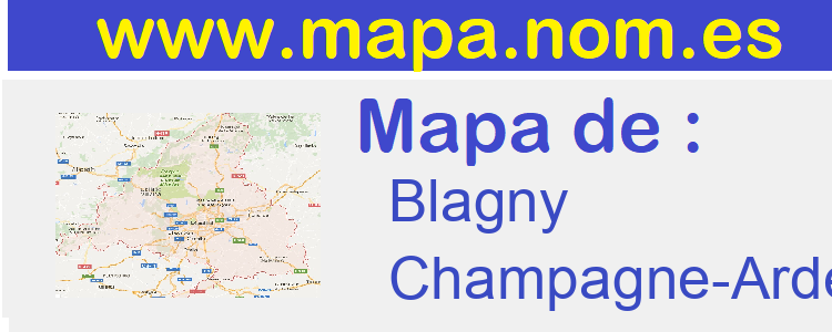 mapa de  Blagny