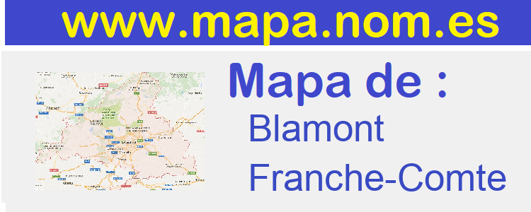 mapa de  Blamont
