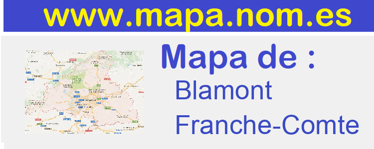 mapa de  Blamont