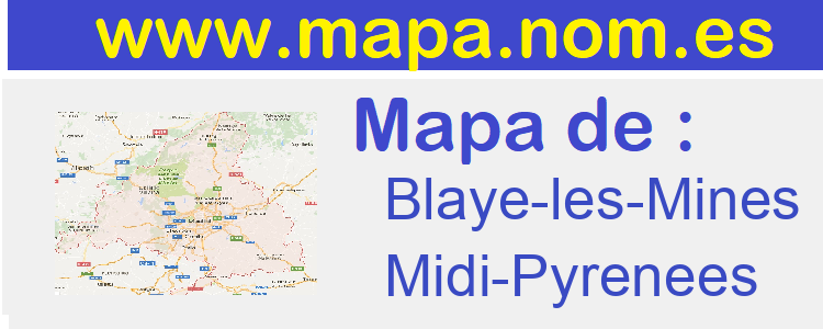 mapa de  Blaye-les-Mines