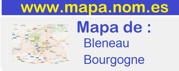 mapa de  Bleneau