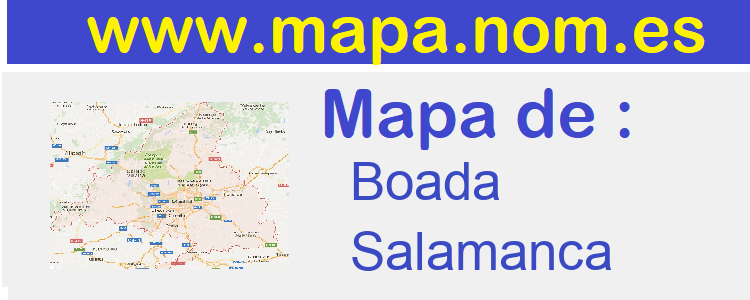 mapa de  Boada