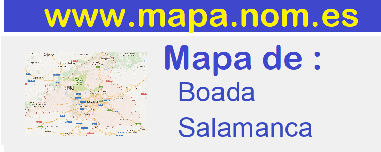 mapa de  Boada
