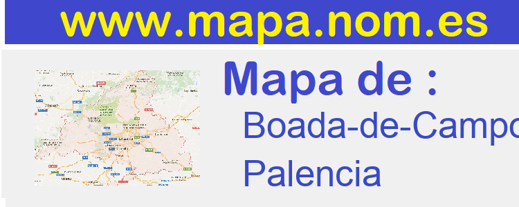mapa de  Boada-de-Campos