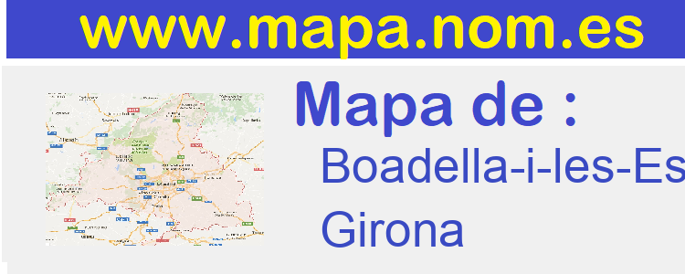 mapa de  Boadella-i-les-Escaules