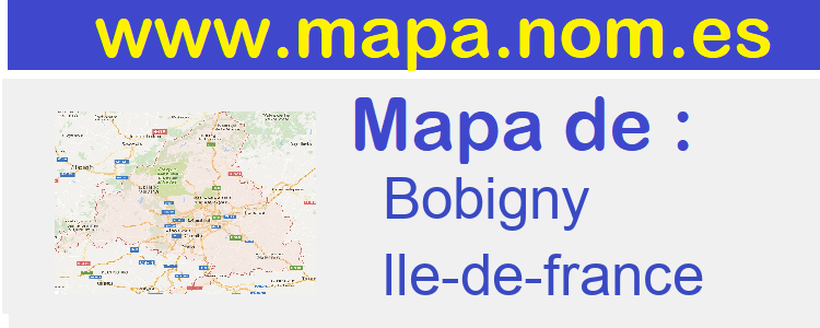 mapa de  Bobigny