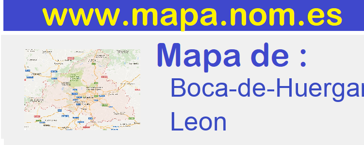 mapa de  Boca-de-Huergano