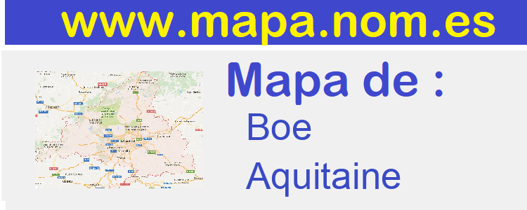 mapa de  Boe
